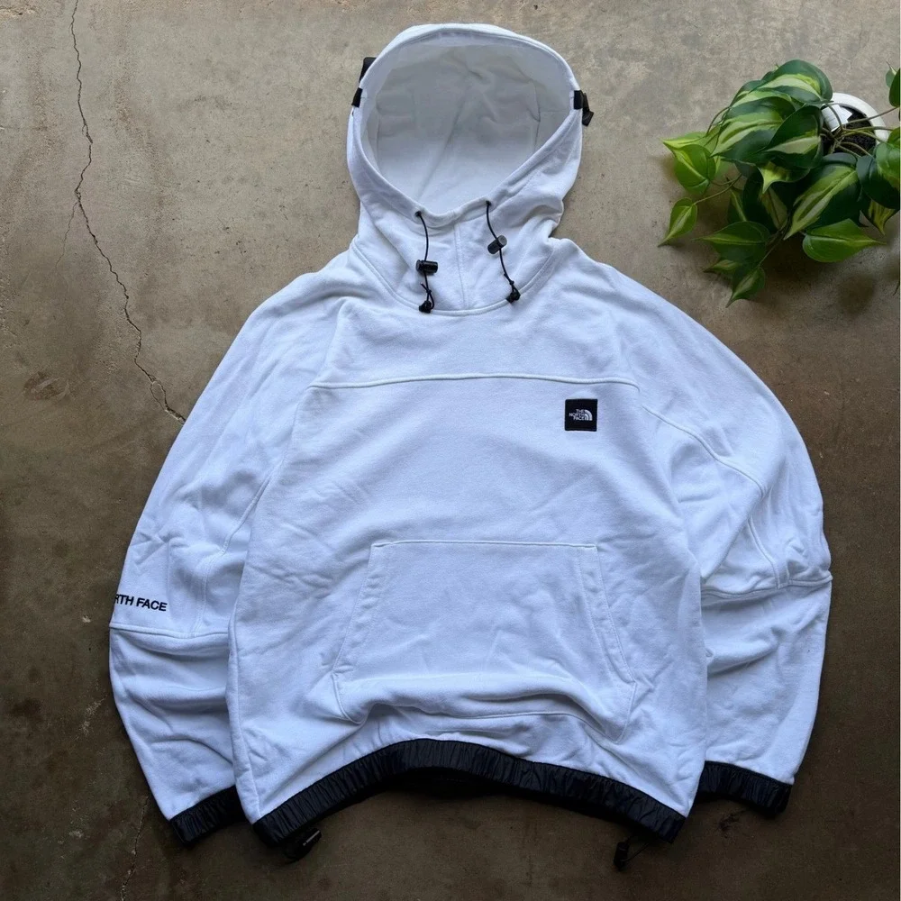 The North Face Hoodie Steep Tech Light Large White Pullover Technical Drawstring